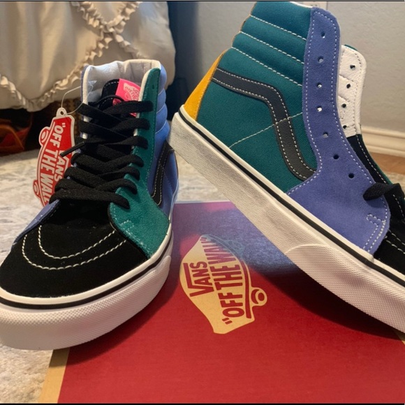 high top multicolor vans